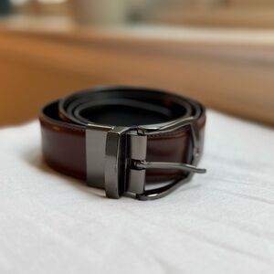Black Brown 1826 Men's Brown Leather Belt